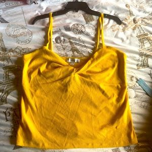 Forever 21 Canary Yellow Size 2x Knit Cami Brand New